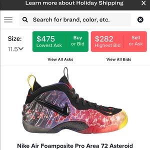 Nike galaxy foamposite